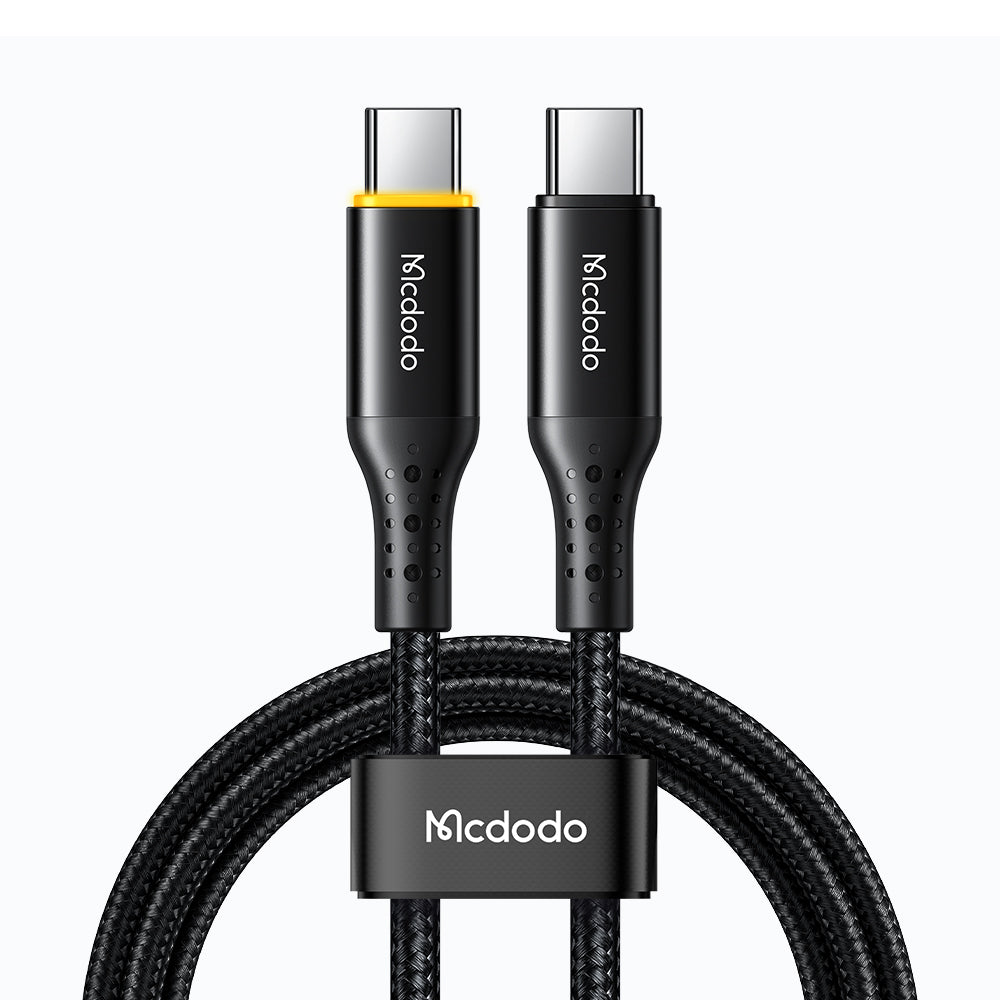 MCDODO CA-3461 1.8m PD Type-C to Type-C Data Cable 100W Quick Charging Auto Power Off Smart Cable MCDODO CA-3461 1.8m PD Type-C to Type-C Data Cable 100W Quick Charging Auto Power Off Smart Cable